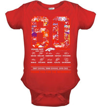 Load image into Gallery viewer, 60 years of Denver Broncos thank you for the memories shirt