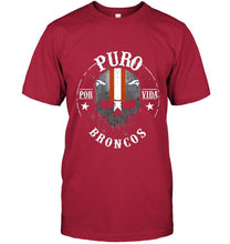 Load image into Gallery viewer, Puro Denver Broncos por vida fan shirt