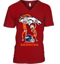 Load image into Gallery viewer, Denver Broncos Rick and morty fan shirt