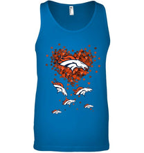 Load image into Gallery viewer, Denver Broncos tiny hearts shape shirt