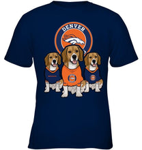 Load image into Gallery viewer, Denver Broncos Beagles fan shirt