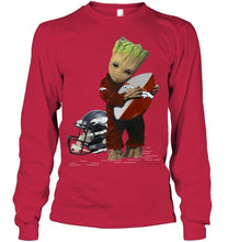 Load image into Gallery viewer, Groot loves Denver Broncos fan hoodie