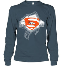 Load image into Gallery viewer, Denver Broncos Superman Ripped shirt