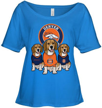 Load image into Gallery viewer, Denver Broncos Beagles fan shirt