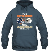 Load image into Gallery viewer, i'm a Denver Bronco and a Colorado Buffaloe for life shirt