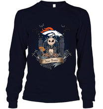 Load image into Gallery viewer, Denver Broncos Jack Skellington shirt