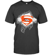 Load image into Gallery viewer, Denver Broncos Superman Ripped shirt