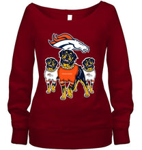 Load image into Gallery viewer, Denver Broncos Rottweilers fan hoodie