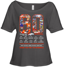 Load image into Gallery viewer, 60 years of Denver Broncos thank you for the memories shirt