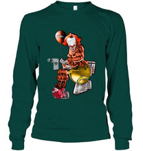 Load image into Gallery viewer, IT Denver Broncos in toilet halloween hoodie