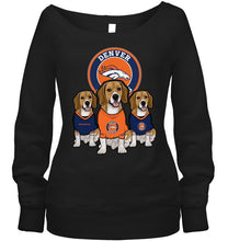 Load image into Gallery viewer, Denver Broncos Beagles fan shirt