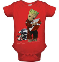 Load image into Gallery viewer, Groot loves Denver Broncos fan hoodie