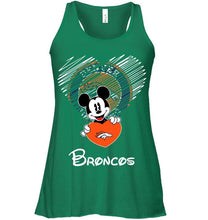 Load image into Gallery viewer, Mickey loves Denver Broncos fan hoodie