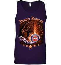 Load image into Gallery viewer, denver broncos eagle american flag shirt
