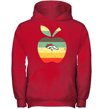 Load image into Gallery viewer, Denver Broncos teacher apple retro shirt