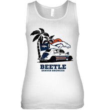 Load image into Gallery viewer, Beetle Denver Broncos on beach shirt