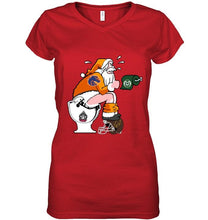 Load image into Gallery viewer, Santa Boise State Broncos in bathroom shirt