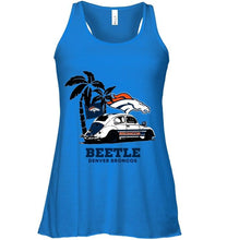 Load image into Gallery viewer, Beetle Denver Broncos on beach shirt