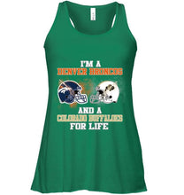 Load image into Gallery viewer, i'm a Denver Bronco and a Colorado Buffaloe for life shirt
