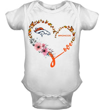 Load image into Gallery viewer, Denver Broncos butterfly heart shirt