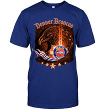 Load image into Gallery viewer, denver broncos eagle american flag shirt