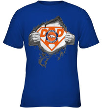 Load image into Gallery viewer, Denver Broncos dad superman shirt