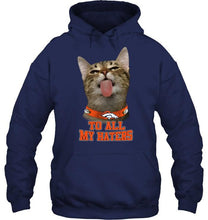 Load image into Gallery viewer, Denver Broncos cat to all my haters shirt