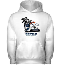 Load image into Gallery viewer, Beetle Denver Broncos on beach shirt