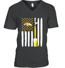 Load image into Gallery viewer, Denver Broncos Beer american flag shirt