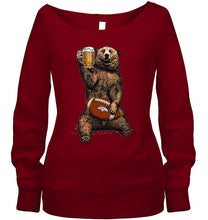 Load image into Gallery viewer, Denver Broncos Beer drinking bear shirt