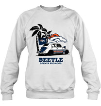 Load image into Gallery viewer, Beetle Denver Broncos on beach shirt