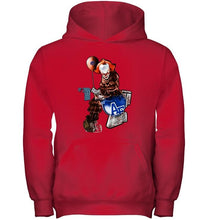 Load image into Gallery viewer, IT Boise State Broncos in toilet halloween hoodie