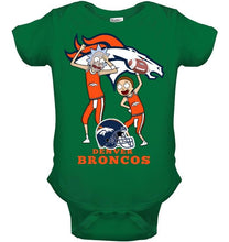 Load image into Gallery viewer, Denver Broncos Rick and morty fan shirt