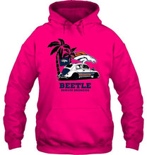 Load image into Gallery viewer, Beetle Denver Broncos on beach shirt