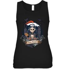 Load image into Gallery viewer, Denver Broncos Jack Skellington shirt