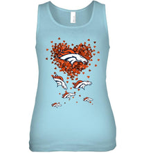Load image into Gallery viewer, Denver Broncos tiny hearts shape shirt