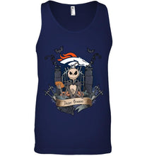 Load image into Gallery viewer, Denver Broncos Jack Skellington shirt