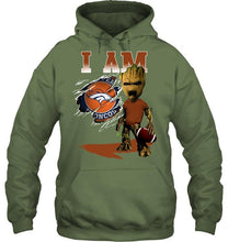 Load image into Gallery viewer, I am Denver Broncos groot shirt
