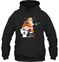 Load image into Gallery viewer, Santa Boise State Broncos in bathroom shirt