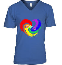 Load image into Gallery viewer, Denver Broncos lgbt tornado heart shirt