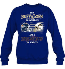 Load image into Gallery viewer, I'm Colorado Buffaloes on Saturdays and Denver Broncos on Sundays shirt