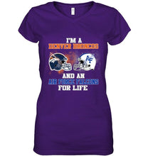 Load image into Gallery viewer, i'm a Denver Bronco and an Air Force Falcon for life shirt