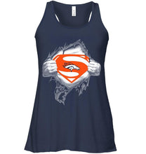 Load image into Gallery viewer, Denver Broncos Superman Ripped shirt