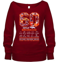 Load image into Gallery viewer, 60 years of denver broncos signed shirt