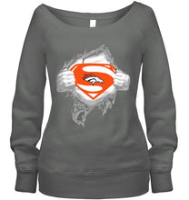 Load image into Gallery viewer, Denver Broncos Superman Ripped shirt