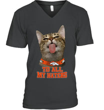 Load image into Gallery viewer, Denver Broncos cat to all my haters shirt