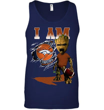 Load image into Gallery viewer, I am Denver Broncos groot shirt