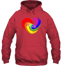 Load image into Gallery viewer, Denver Broncos lgbt tornado heart shirt