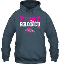 Load image into Gallery viewer, Fight like a Bronco Denver Broncos br east cancer support fan shirt