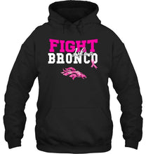 Load image into Gallery viewer, Fight like a Bronco Denver Broncos br east cancer support fan shirt